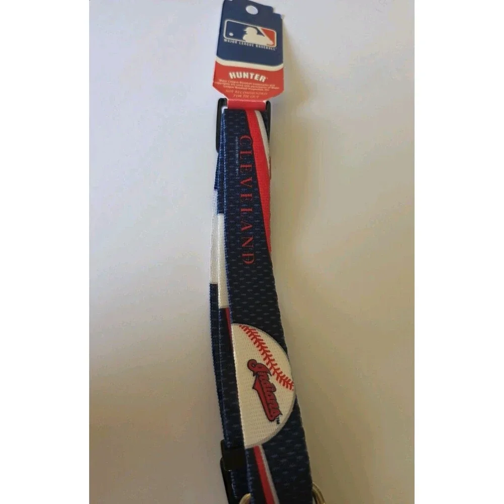 Cleveland Indians Large Dog Collar Adjustable Guardians MLB Baseball Pet Logo